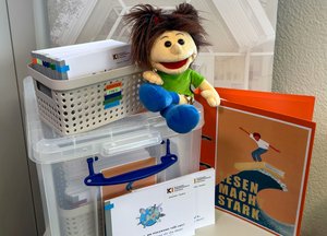 Die Lesebox „Lotta“, Foto: Nadine Schäfer/ KI Kreis Soest Die Lesebox „Lotta“, Foto: Nadine Schäfer/ KI Kreis Soest